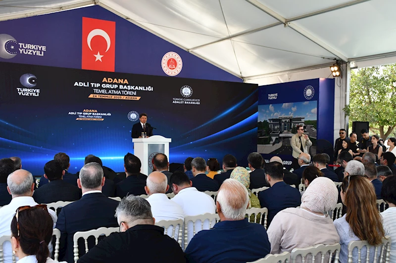 Bakan Tunç, Adana Adli Tıp Grup Başkanlığı binası temel atma töreninde konuştu: (2)