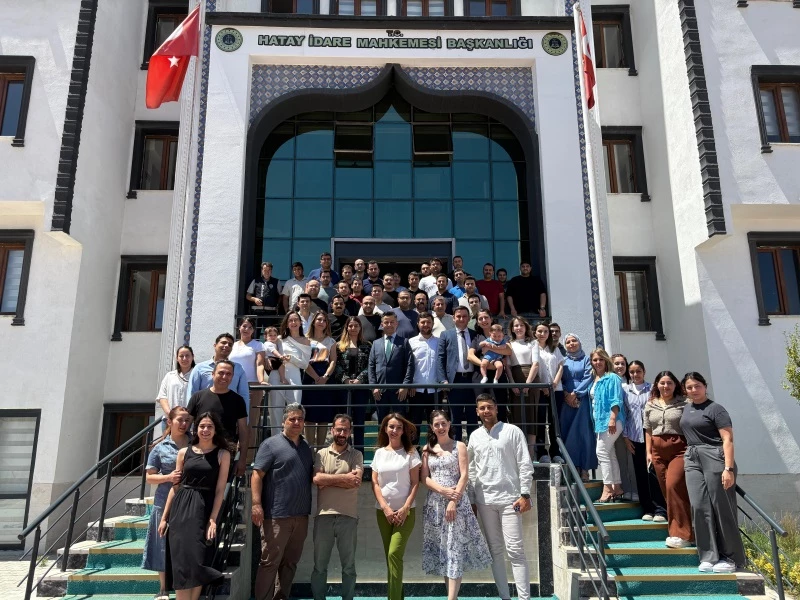 Hatay İdare Mahkemesi Başkanlığında tayini çıkanlara veda programı 